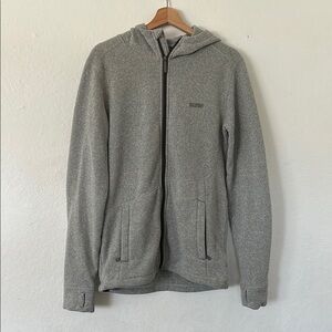 Orage Zip Up Hoodie Jacket in Gray Sz M